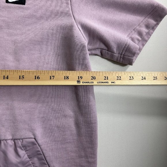 AUTHENTIC NIKE MODERN CREW FRONT MID POCKET SWEATSHIRT S/S PURPLE TOP 886910-694 - Picture 10 of 10